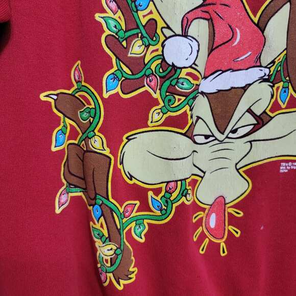 Authentic Vintage Wiley Coyote Christmas Sweatshirt - Picture 8 of 10